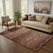 5' X 8' Rust And Copper Abstract Geometric Washable Area Rug With UV Protection