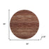 8' Rust And Copper Abstract Geometric Washable Round Rug With UV Protection