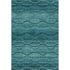 9' X 12' Turquoise And Aqua Abstract Geometric Washable Area Rug With UV Protection