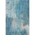 5' X 8' Blue And Beige Abstract Washable Area Rug With UV Protection