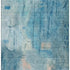 8' X 10' Blue And Beige Abstract Washable Area Rug With UV Protection