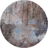 8' Taupe And Gray Abstract Washable Round Rug With UV Protection