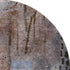 8' Taupe And Gray Abstract Washable Round Rug With UV Protection