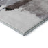 5' X 8' Brown And Ivory Abstract Washable Area Rug With UV Protection