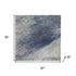 5' X 8' Blue And Ivory Abstract Washable Area Rug With UV Protection