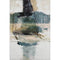5' X 8' Green And Ivory Abstract Washable Area Rug With UV Protection