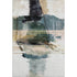 5' X 8' Green And Ivory Abstract Washable Area Rug With UV Protection