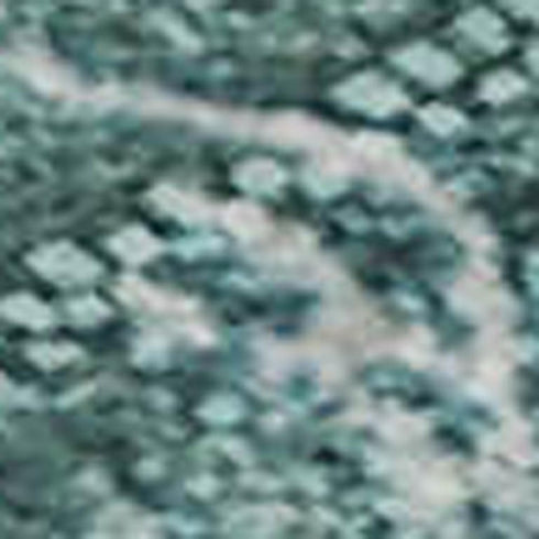 5' X 8' Teal And Ivory Abstract Washable Area Rug With UV Protection