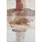 8' X 10' Terra Cotta And Ivory Abstract Washable Area Rug With UV Protection