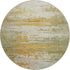 8' Sage And Ivory Abstract Washable Round Rug With UV Protection