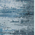 5' X 8' Blue And Gray Abstract Washable Area Rug With UV Protection