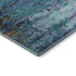 5' X 8' Blue And Purple Abstract Washable Area Rug With UV Protection