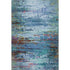 8' X 10' Blue And Purple Abstract Washable Area Rug With UV Protection