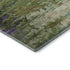8' X 10' Green And Purple Abstract Washable Area Rug With UV Protection
