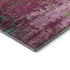 8' X 10' Pink And Green Abstract Washable Area Rug With UV Protection