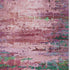 8' X 10' Pink And Green Abstract Washable Area Rug With UV Protection
