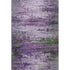 8' X 10' Purple And Green Abstract Washable Area Rug With UV Protection