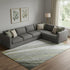 8' X 10' Sage And Gray Abstract Washable Area Rug With UV Protection