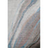 5' X 8' Brown And Blue Abstract Washable Area Rug With UV Protection