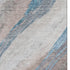 5' X 8' Brown And Blue Abstract Washable Area Rug With UV Protection