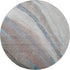 8' Brown And Blue Abstract Washable Round Rug With UV Protection