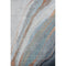 8' X 10' Blue And Copper Abstract Washable Area Rug With UV Protection