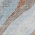 8' X 10' Blue And Copper Abstract Washable Area Rug With UV Protection