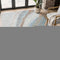 9' X 12' Blue And Copper Abstract Washable Area Rug With UV Protection