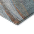 9' X 12' Blue And Copper Abstract Washable Area Rug With UV Protection