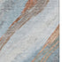 9' X 12' Blue And Copper Abstract Washable Area Rug With UV Protection