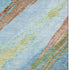 5' X 8' Blue And Copper Abstract Washable Area Rug With UV Protection
