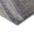 8' Coffee And Purple Abstract Washable Round Rug With UV Protection