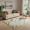 5' X 8' Rust And Gray Abstract Washable Area Rug With UV Protection