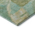 9' X 12' Green And Teal Abstract Washable Area Rug With UV Protection