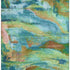 8' X 10' Teal And Blush Abstract Washable Area Rug With UV Protection
