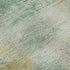 8' Sage And Brown Abstract Washable Round Rug With UV Protection
