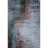 5' X 8' Blue And Brown Abstract Washable Area Rug With UV Protection