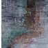 5' X 8' Blue And Brown Abstract Washable Area Rug With UV Protection
