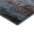 5' X 8' Blue And Brown Abstract Washable Area Rug With UV Protection