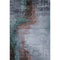 8' X 10' Blue And Brown Abstract Washable Area Rug With UV Protection