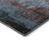 8' X 10' Blue And Brown Abstract Washable Area Rug With UV Protection