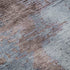 8' X 10' Blue And Brown Abstract Washable Area Rug With UV Protection