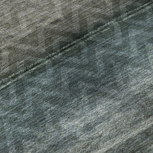 8' X 10' Blue And Gray Geometric Washable Area Rug With UV Protection
