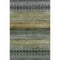 5' X 8' Green And Charcoal Geometric Washable Area Rug With UV Protection