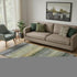 5' X 8' Green And Charcoal Geometric Washable Area Rug With UV Protection