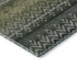 8' Green And Charcoal Geometric Washable Round Rug With UV Protection