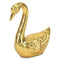 4" Gold Cast Iron Swan Hand Painted Figurine