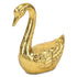 4" Gold Cast Iron Swan Hand Painted Figurine