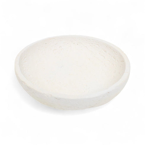 3" Beige Cement Hand Painted Decorative Bowl