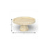 4" Beige Cement Hand Painted Decorative Bowl